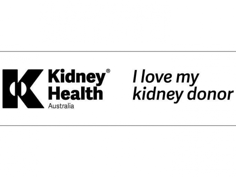 'I love my kidney donor' sticker