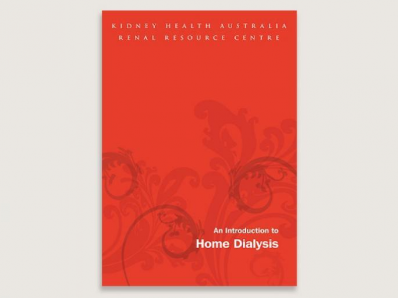 'An introduction to home dialysis' booklet cover page